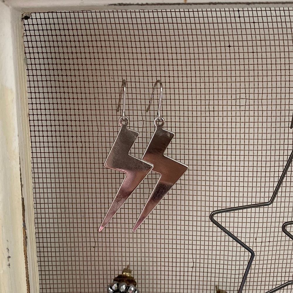 Lightning bolt earrings